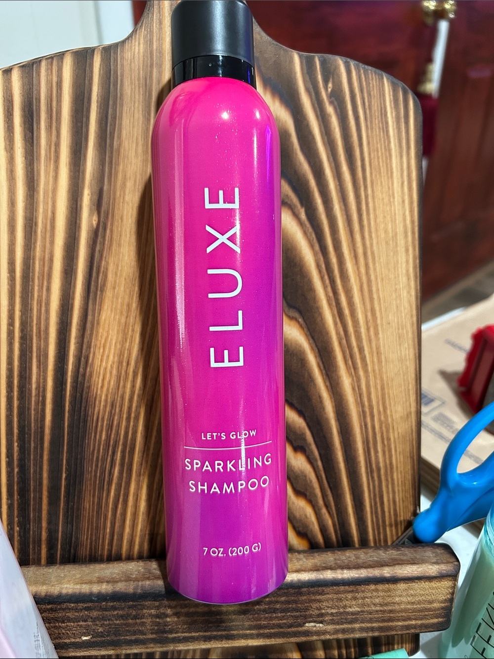 Luxe Sparkling Shampoo Bottle in Bright Pink
